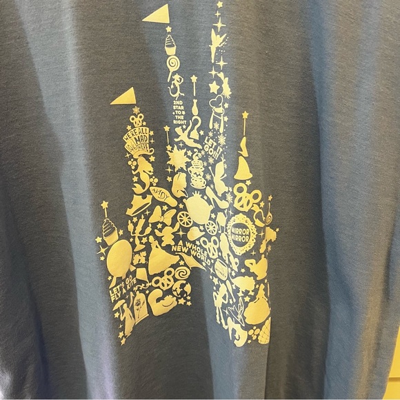 Jadelynn Brooke Blue Castle Short Sleeve T Disney Characters Rainbow Rin… - Picture 4 of 5